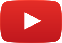 YouTube play button logo design.